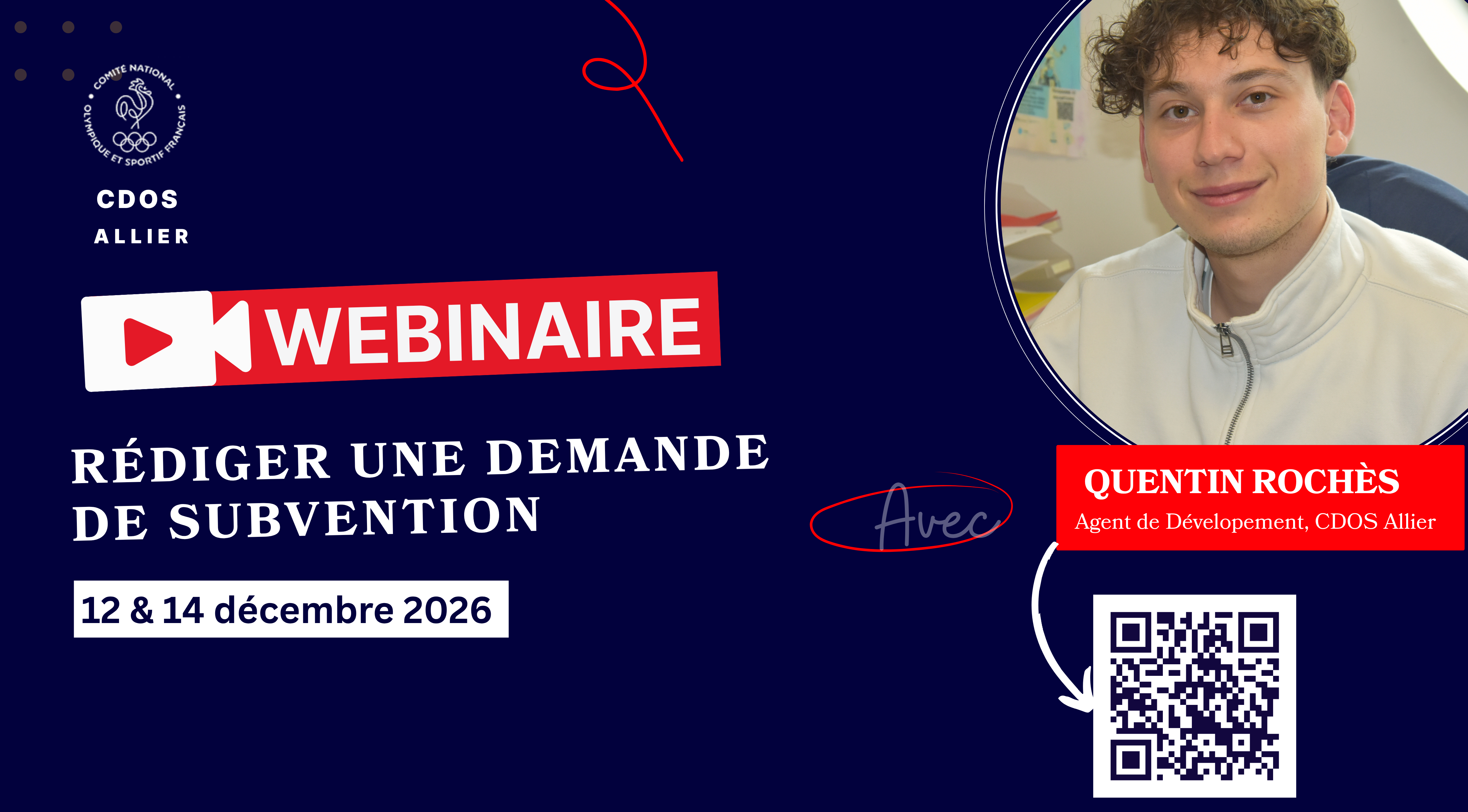 Webinaire CDOS Allier “Rédiger une demande de subvention”